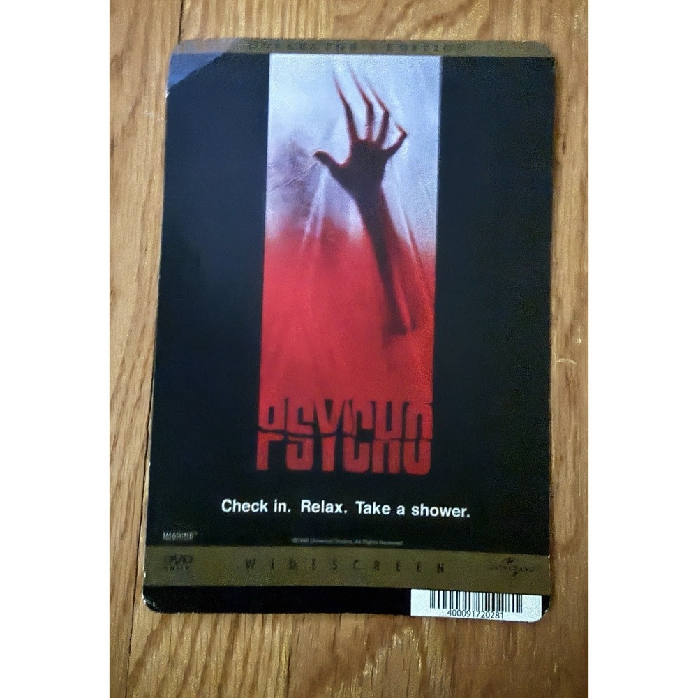 PSYCHO - BLOCKBUSTER VIDEO SHELF BACKER CARD 5"X8" - NO MOVIE